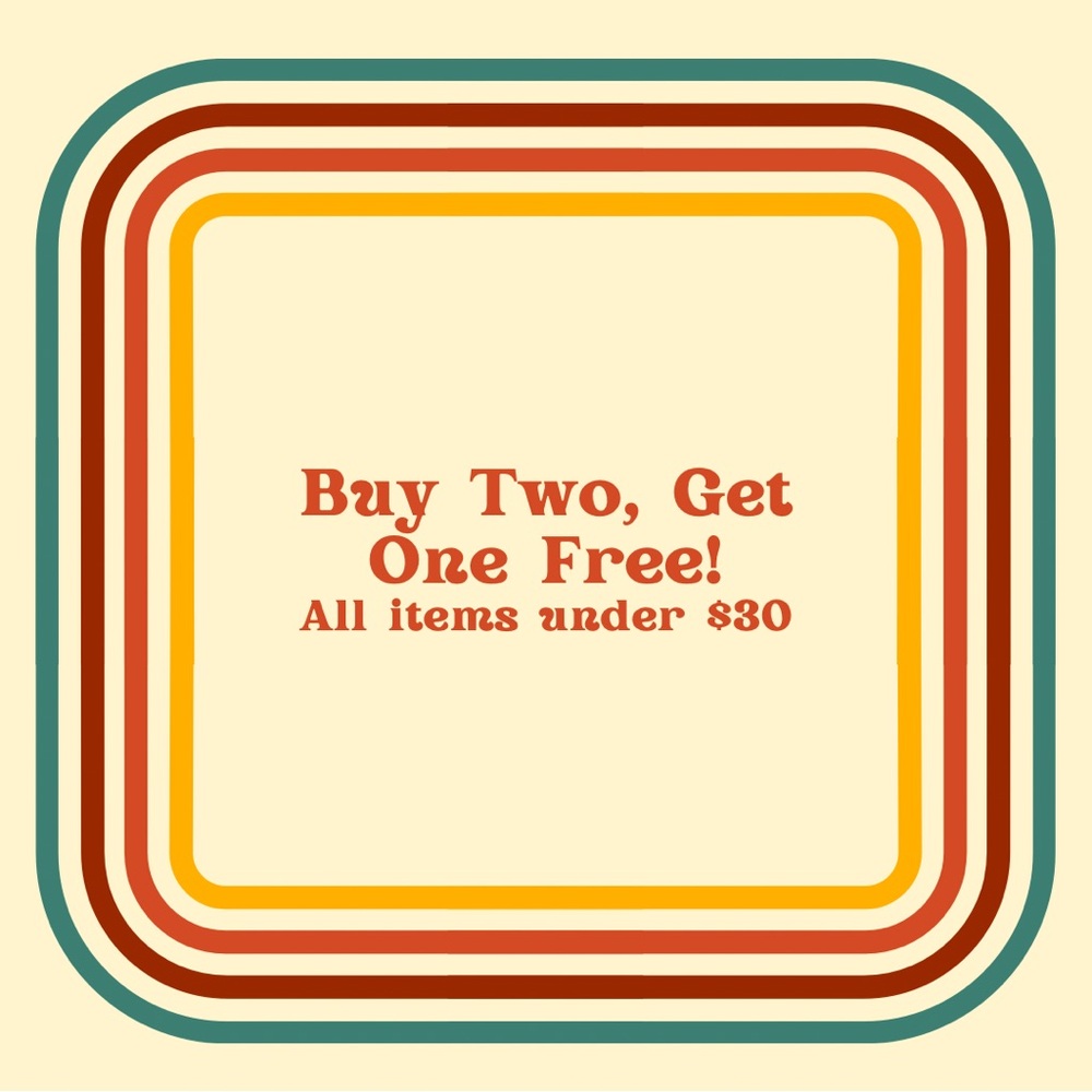 Buy Two get One Free Sale!